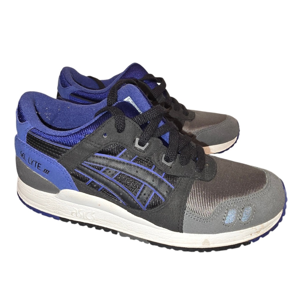 ASICS Gel-Lyte III GS Kids Sneakers Blue Black Grey C5A4N Size 4Y‎